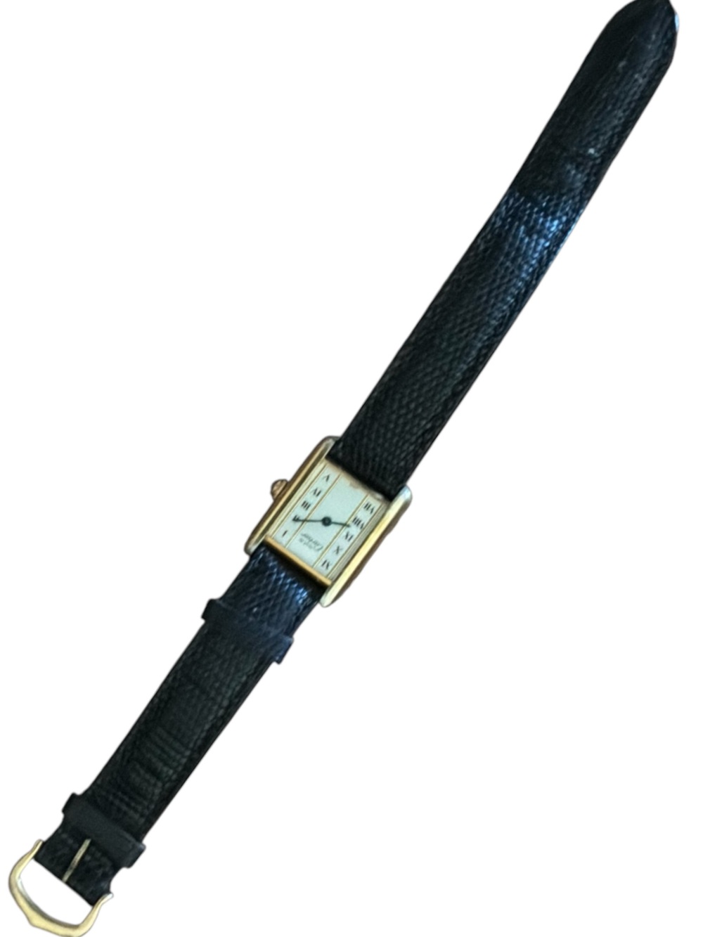 Vintage Must de Cartier Tank Vermeil Quartz 925 Watch New Battery Swiss Classic - Picture 5 of 16
